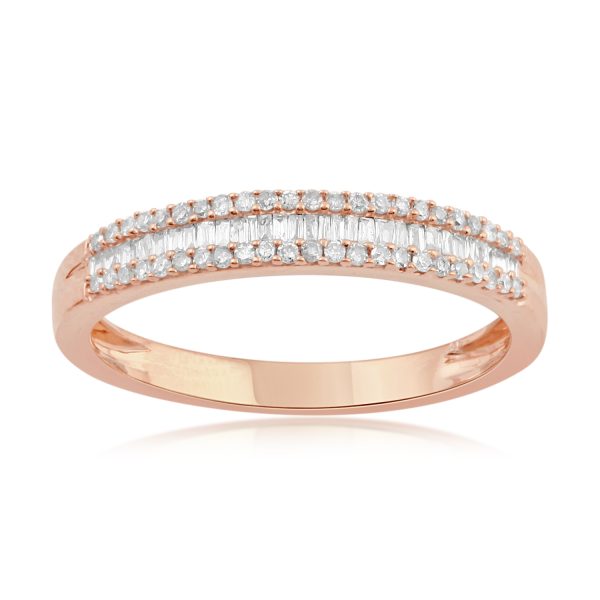 0.25 Carat Diamond Anniversary Ring in 10KT Rose Gold