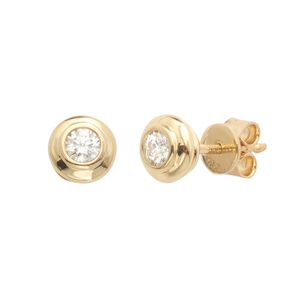 14KY 0.25CTW DIAMOND STUD EARRINGS