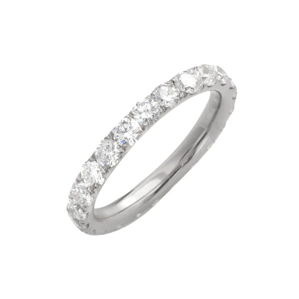 14KW 2.10CTW DIAMOND MACHINE SET ETERNITY BAND