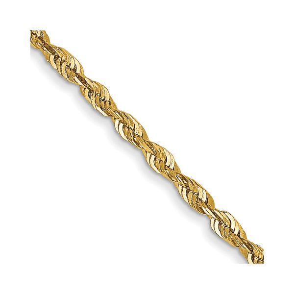 14k 1.5mm Extra-Light D/C Rope Chain