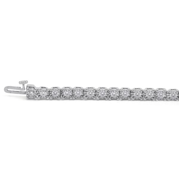 3 Carat Diamond Tennis Bracelet in 14KT White Gold