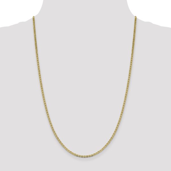 14k 2.4mm Concave Anchor Chain - Image 2