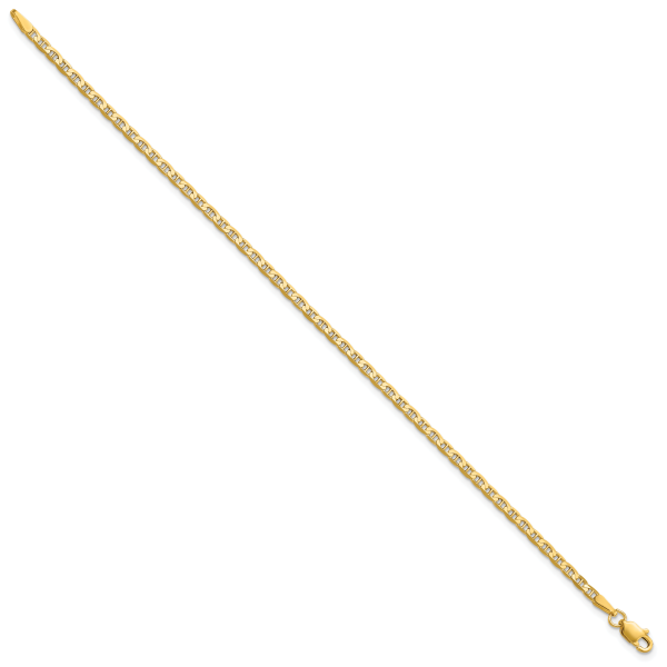 14k 2.4mm Concave Anchor Chain - Image 2