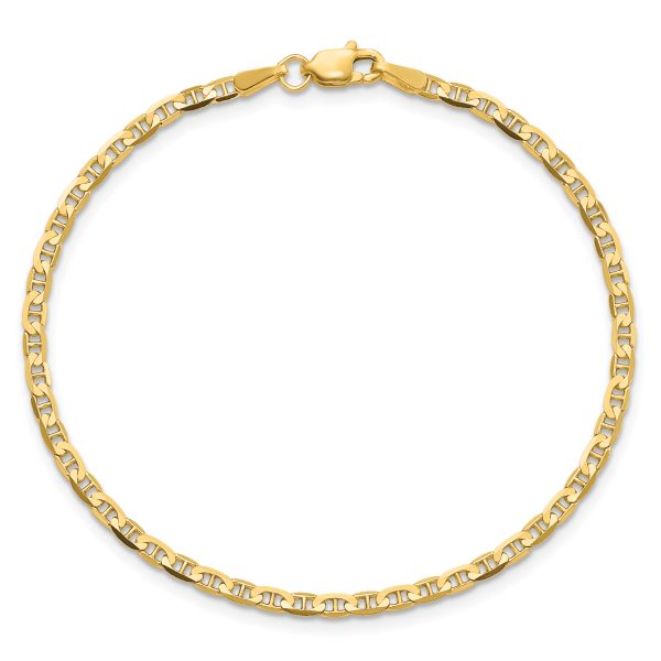 14k 2.4mm Concave Anchor Chain - Image 3