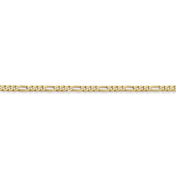 14k 2.25mm Flat Figaro Chain - Image 2