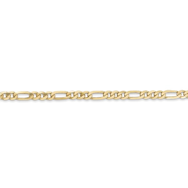 14k 3mm Flat Figaro Chain - Image 2