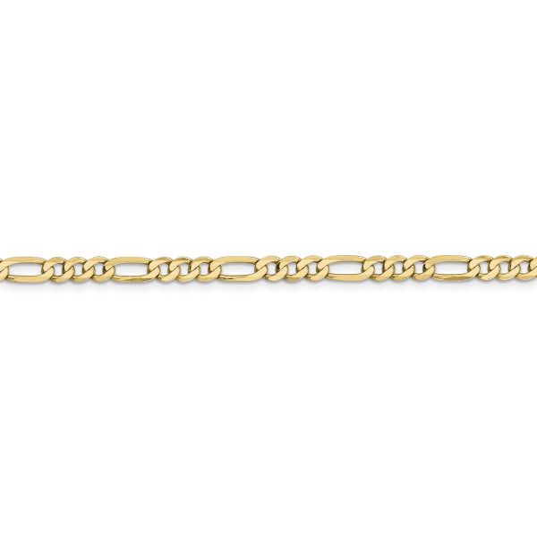 14k 4.75mm Flat Figaro Chain - Image 2