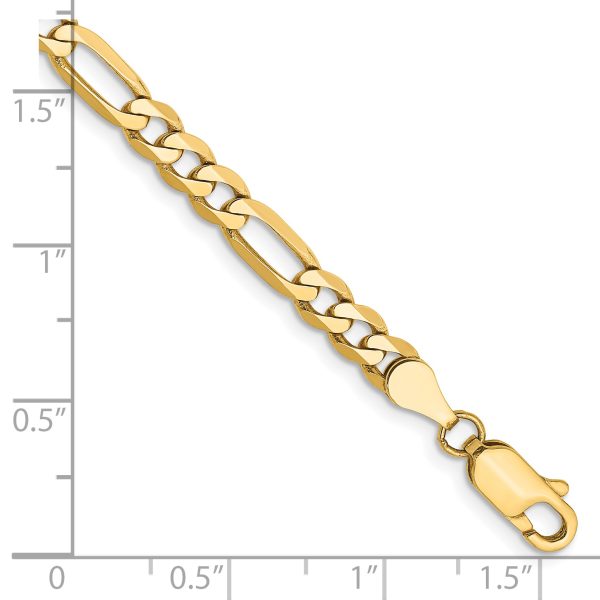 14k 4.75mm Flat Figaro Chain - Image 2