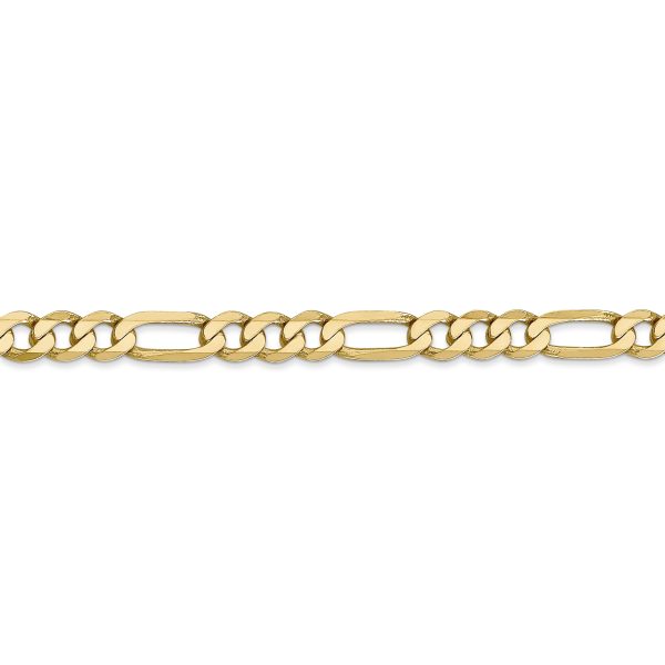 14k 5.25mm Flat Figaro Chain - Image 2