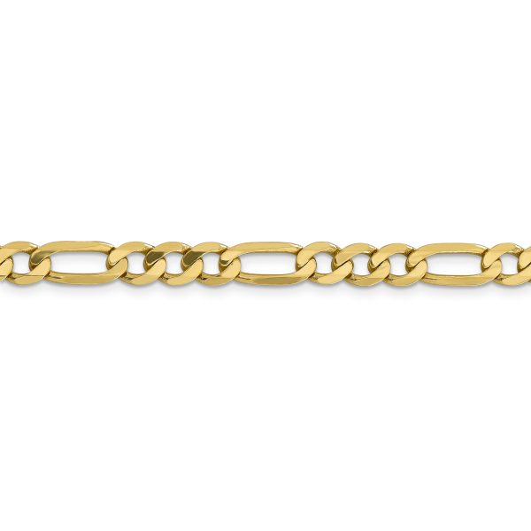 14k 6.25mm Flat Figaro Chain - Image 2