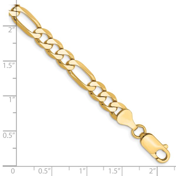 14k 6.25mm Flat Figaro Chain - Image 2