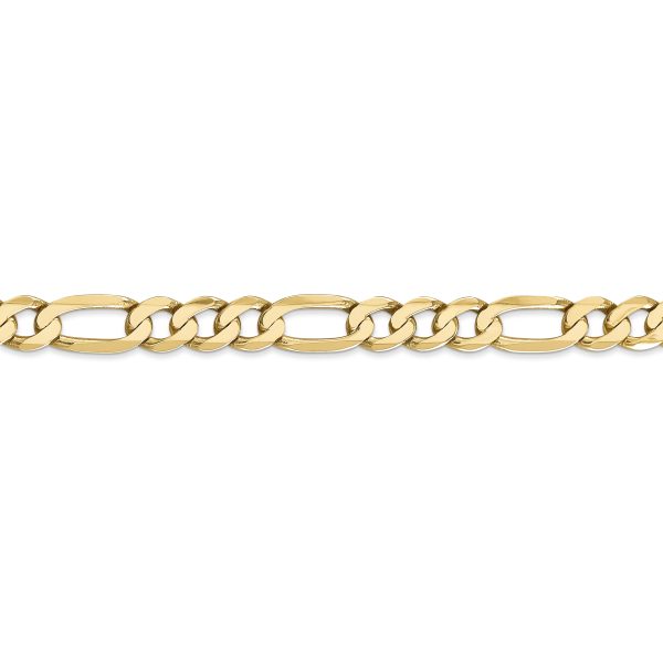 14k 7mm Flat Figaro Chain - Image 2