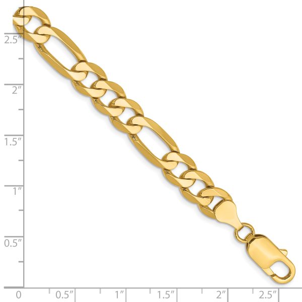 14k 7.5mm Flat Figaro Chain - Image 2