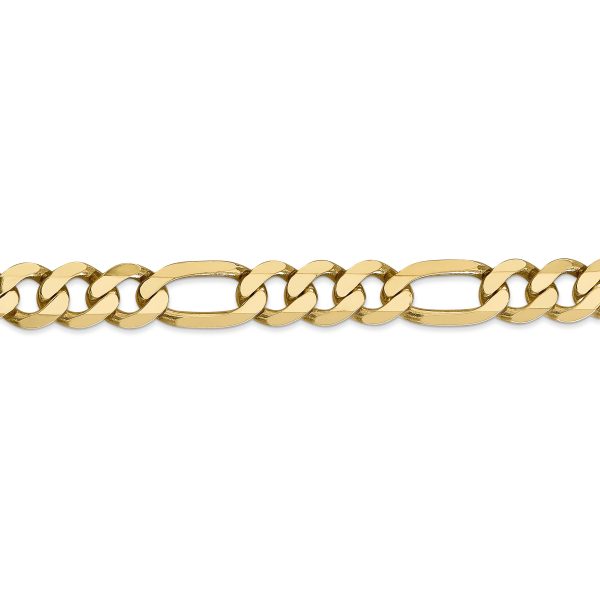 14k 8.75mm Flat Figaro Chain - Image 2