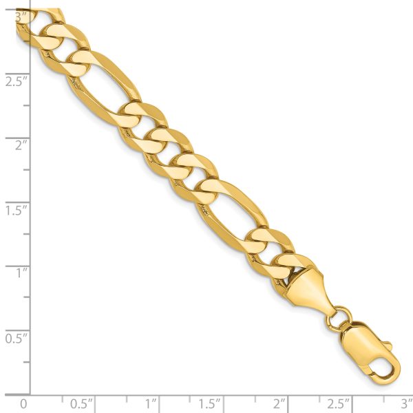 14k 8.75mm Flat Figaro Chain - Image 2