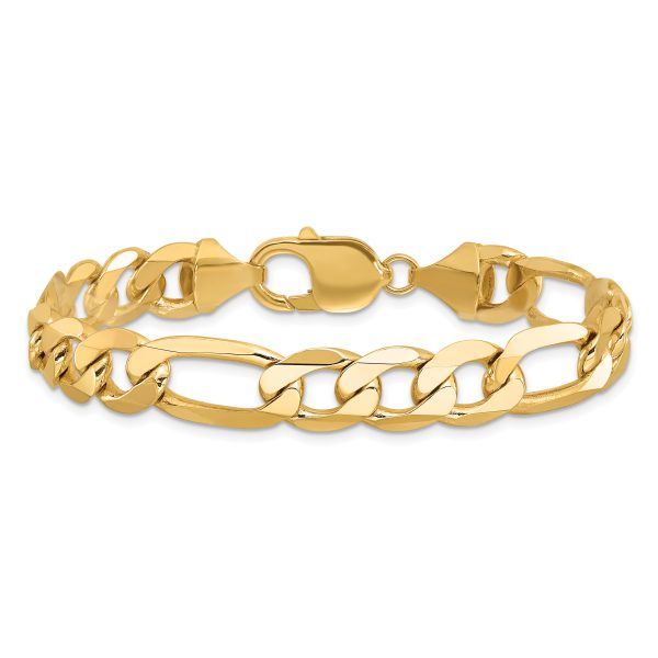 14k 10mm Flat Figaro Chain - Image 3