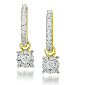 14KY 0.75CTW DIAMOND FLEUR ER