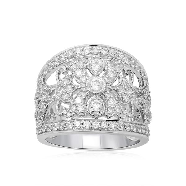 1.25 Carat Fashion Diamond Ring in 10k White Gold