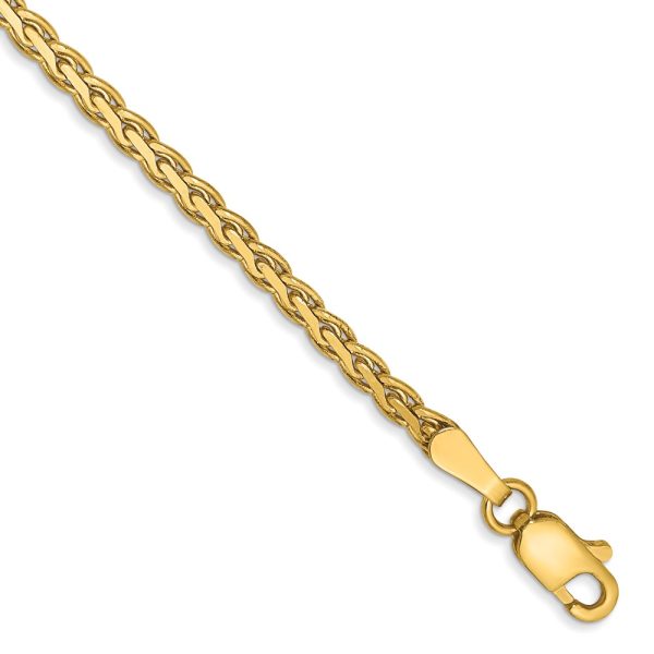 14k 2.3mm Flat Wheat Chain