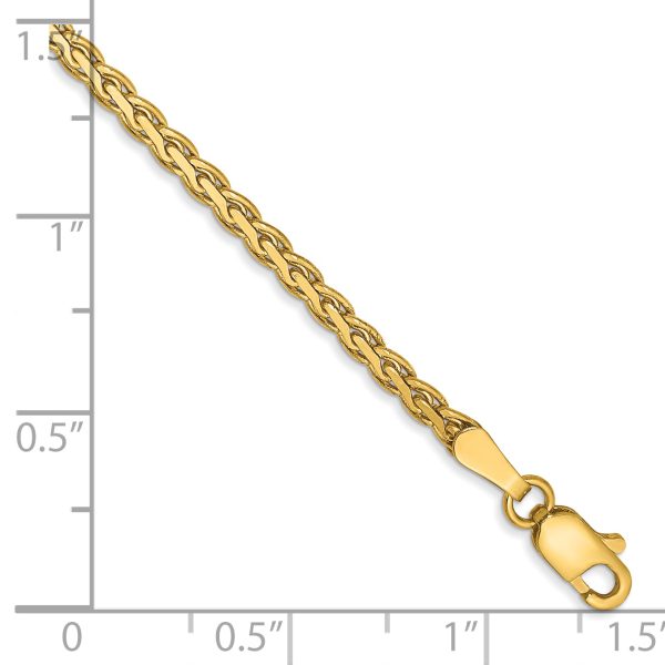 14k 2.3mm Flat Wheat Chain - Image 2