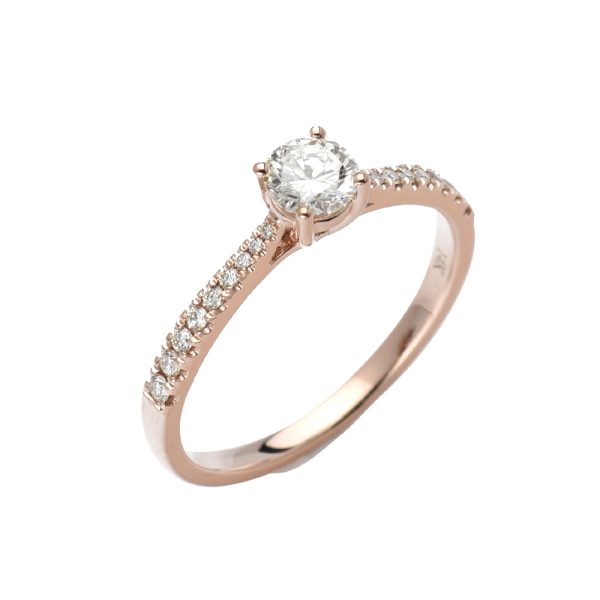 14KR 0.53CTW DIAMOND BRIDAL RING