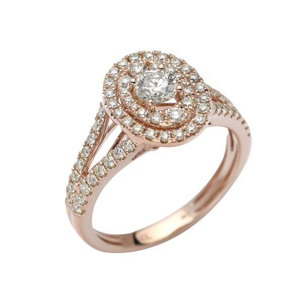 14KR 0.95CTW DIAMOND BRIDAL RING