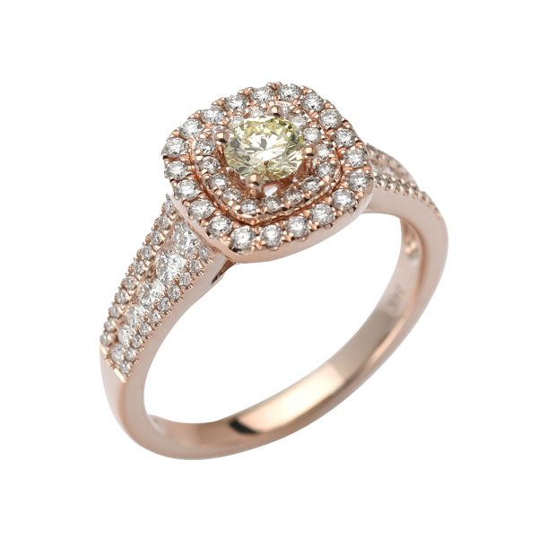 14KR 0.91CTW DIAMOND BRIDAL RING