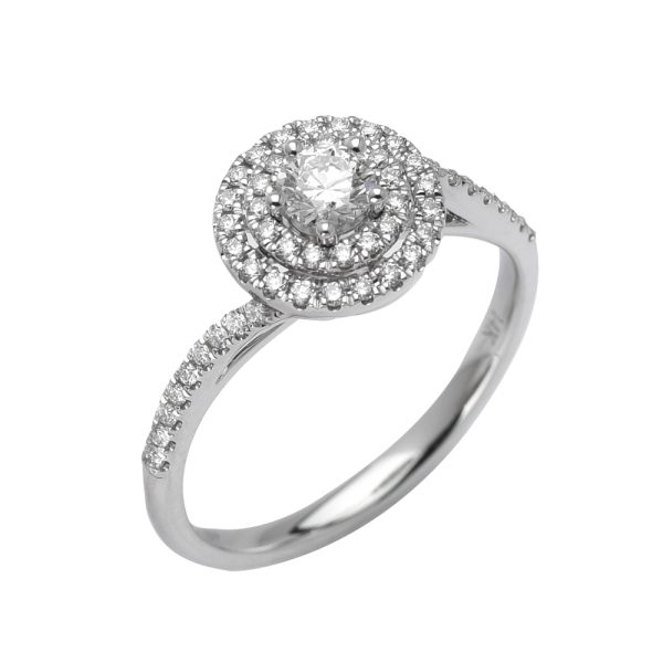 14KW 0.55CTW DIAMOND BRIDAL RING