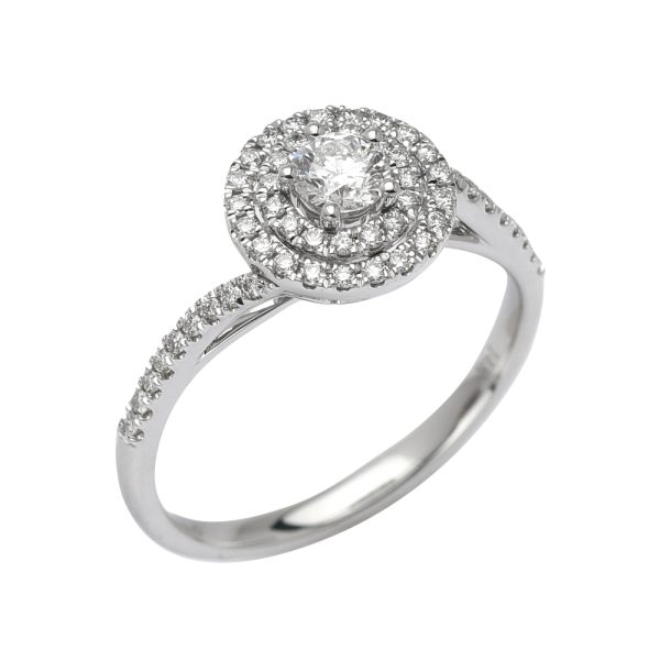 14KW 0.52CTW DIAMOND BRIDAL RING