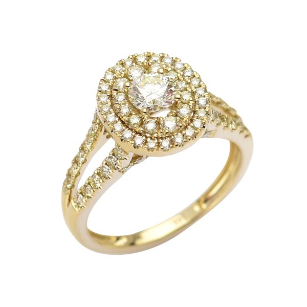 14KY 1.32CTW DIAMOND BRIDAL RING