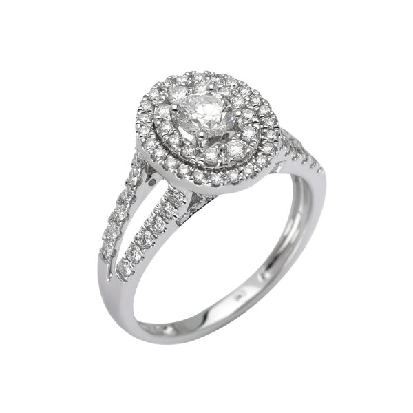 14KW 1.28CTW DIAMOND BRIDAL RING