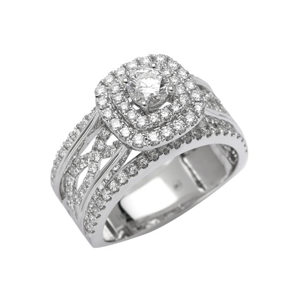 14KW 1.62CTW DIAMOND BRIDAL RING