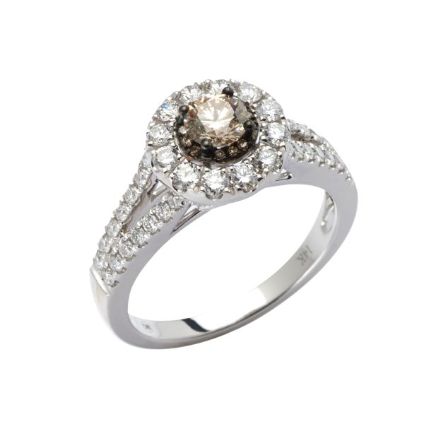 14KW+R 1.15CTW DIAMOND BRIDAL RING