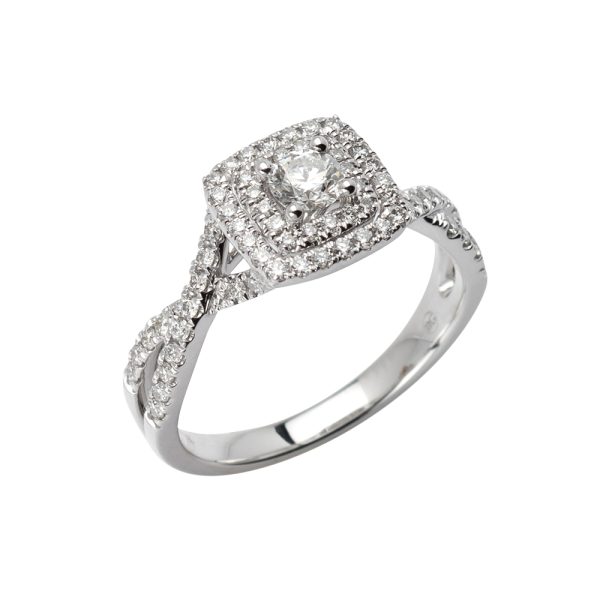 14KW 0.71CTW DIAMOND BRIDAL RING