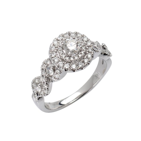 14KW 0.83CTW DIAMOND BRIDAL RING