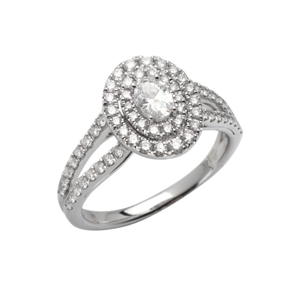 14KW 0.96CTW DIAMOND BRIDAL RING