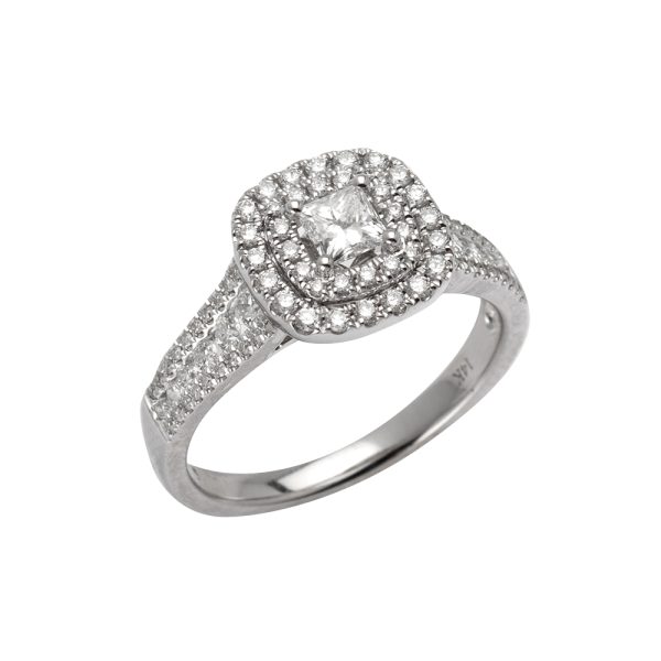 14KW 0.59CTW DIAMOND BRIDAL RING