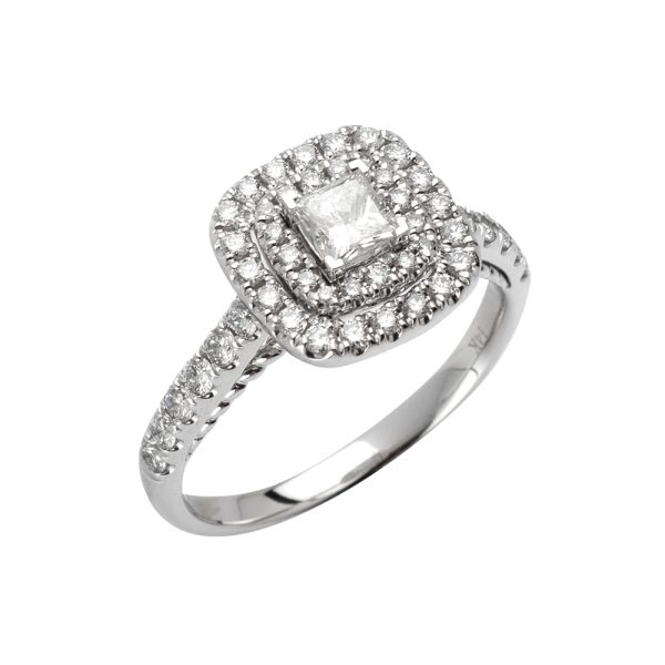 14KW 0.93CTW DIAMOND BRIDAL RING
