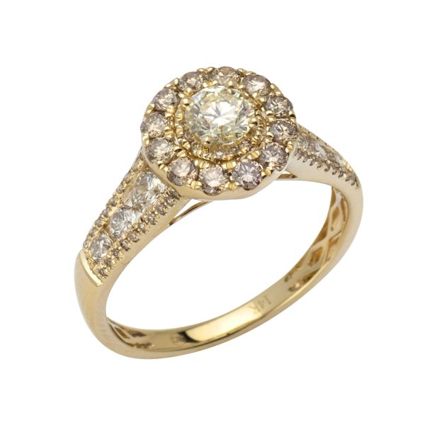 14KY 1.30CTW DIAMOND BRIDAL RING