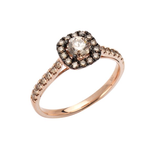 14KR 0.76CTW DIAMOND BRIDAL RING