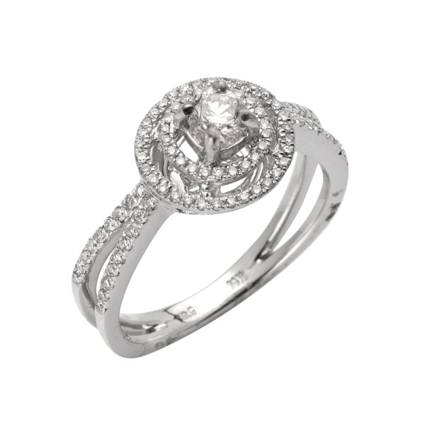 14KW 0.65CTW DIAMOND BRIDAL  RING