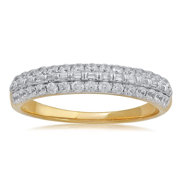 0.5 Carat Diamond Anniversary Ring in 10KT Yellow Gold