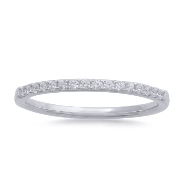 0.15 Carat Diamond Anniversary Ring in 10KT White Gold