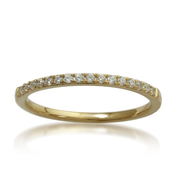 0.15 Carat Diamond Anniversary Ring in 10KT Yellow Gold