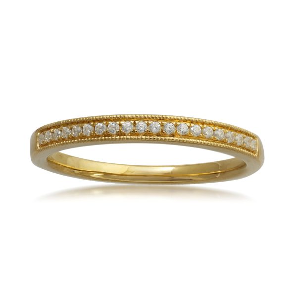 0.2 Carat Wedding Band Ring in 10KT Yellow Gold