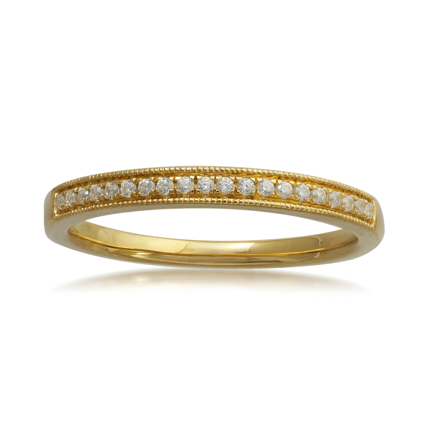 0.2 Carat Wedding Band Ring in 10KT Yellow Gold