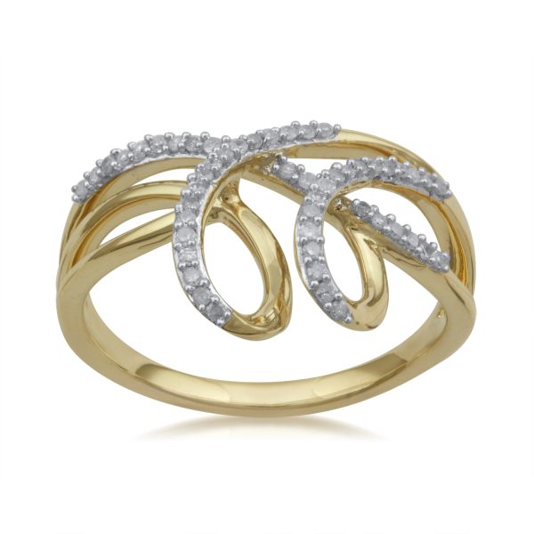 0.2 Carat Fashion Diamond Ring in 10KT Yellow Gold