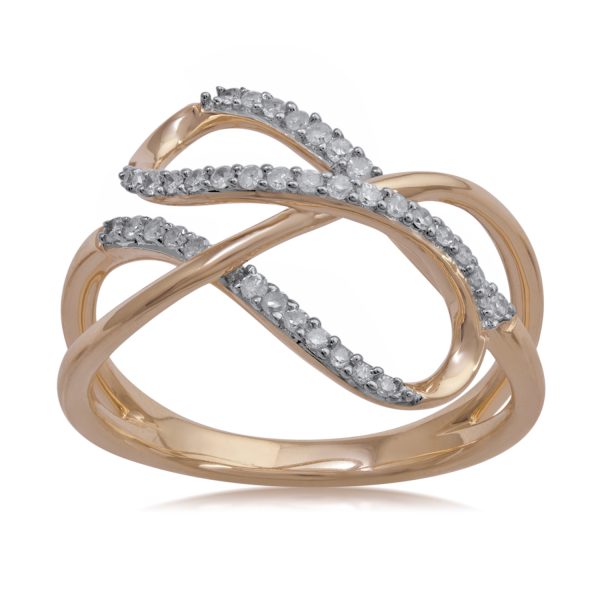 0.2 Carat Fashion Diamond Ring in 10KT Rose Gold