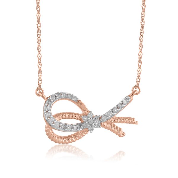 0.2 Carat Fashion Diamond Pendant Necklace in 10KT Rose Gold