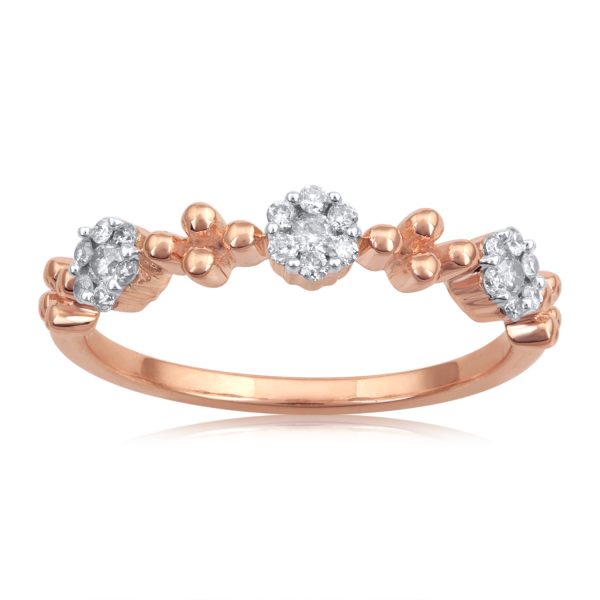 0.2 Carat Fashion Diamond Ring in 10KT Rose Gold